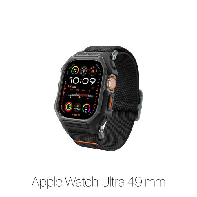 Spigen - Szíj Lite Fit "Pro" Apple Watch Ultra (49mm), Matte Black