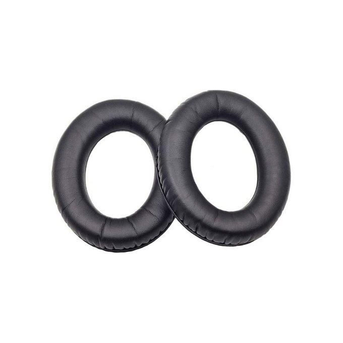 Csere fülpárnák Kingston HyperX Cloud Revolver fejhallgatóhoz, Memóriahab + PU bőr, Fekete, 1 pár