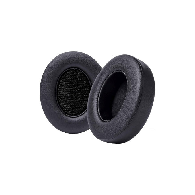 Csere fülpárnák Beats Studio 2, 3 fejhallgatóhoz, Memóriahab + PU bőr, Fekete, 1 pár