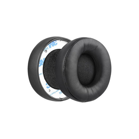 Csere fülpárnák Beats Solo Pro, Wireless fejhallgatóhoz, Memóriahab + PU bőr, Fekete, 1 pár