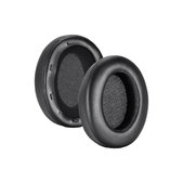 Csere fülpárnák Sony WH-XB910N fejhallgatóhoz, Memóriahab + PU bőr, Fekete, 1 pár