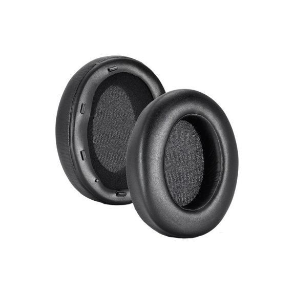 Csere fülpárnák Sony WH-XB910N fejhallgatóhoz, Memóriahab + PU bőr, Fekete, 1 pár