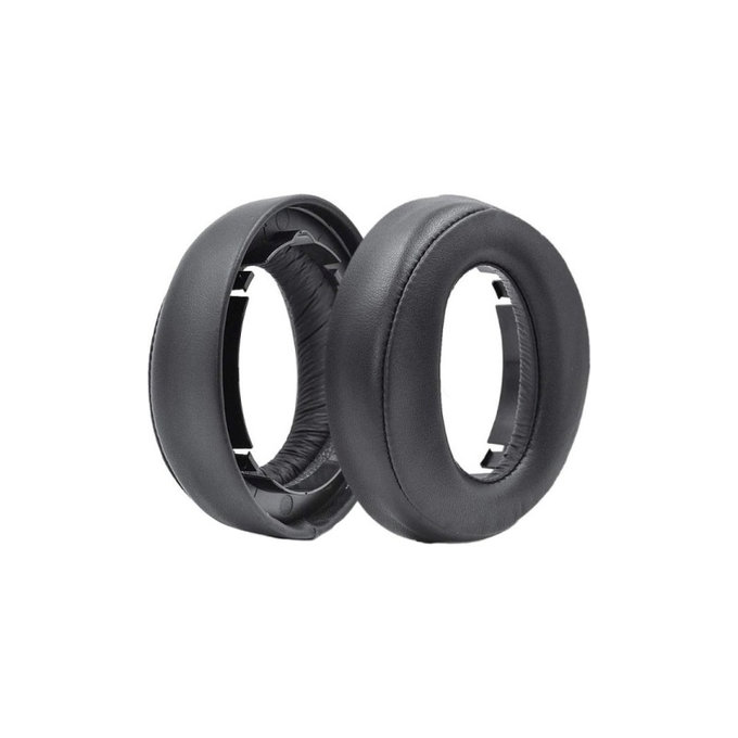Csere fülpárnák Sony Playstation Platinum fejhallgatóhoz, Memóriahab + PU bőr, Fekete, 1 pár