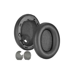 Csere fülpárnák Sony WH-1000XM4 fejhallgatóhoz, Memóriahab + PU bőr, Fekete, 1 pár