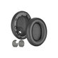 Csere fülpárnák Sony WH-1000XM4 fejhallgatóhoz, Memóriahab + PU bőr, Fekete, 1 pár
