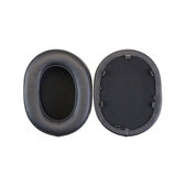 Csere fülpárnák Sony WH-1000XM5 fejhallgatóhoz, Memóriahab + PU bőr, Fekete, 1 pár