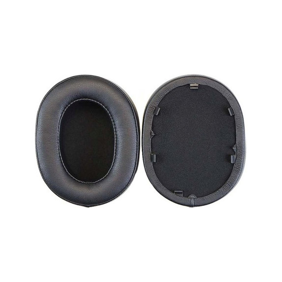 Csere fülpárnák Sony WH-1000XM5 fejhallgatóhoz, Memóriahab + PU bőr, Fekete, 1 pár