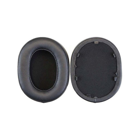 Csere fülpárnák Sony WH-1000XM5 fejhallgatóhoz, Memóriahab + PU bőr, Fekete, 1 pár