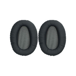 Csere fülpárnák Sony WH-CH710N fejhallgatóhoz, Memóriahab + PU bőr, Fekete, 1 pár