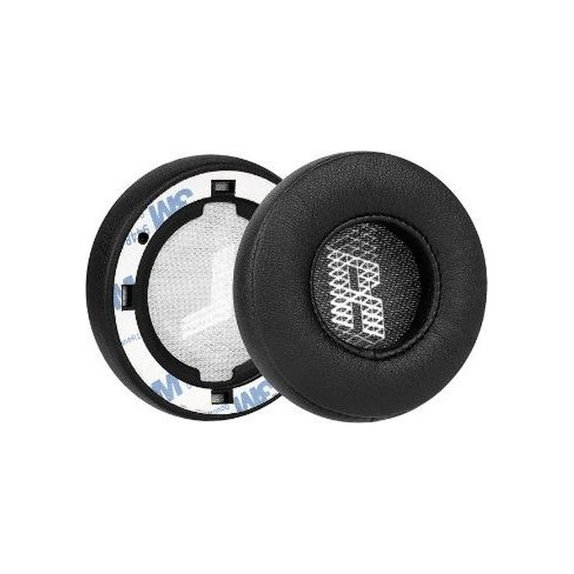 Csere fülpárnák JBL E45BT fejhallgatóhoz, Memóriahab + PU bőr, Fekete, 1 pár
