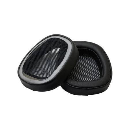 Csere fülpárnák Logitech G433 fejhallgatóhoz, Memóriahab + PU bőr, Fekete, 1 pár
