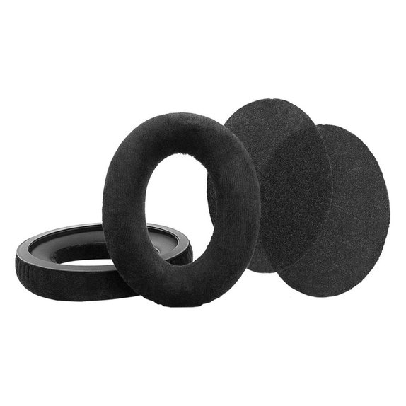 Csere fülpárnák Sennheiser HD598 fejhallgatóhoz, Memóriahab + PU bőr, Fekete, Hűtő gél, 1 pár