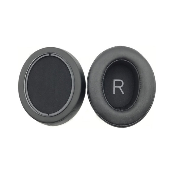 Csere fülpárnák Sennheiser Momentum 3.0 fejhallgatóhoz, Memóriahab + PU bőr, Fekete, 1 pár