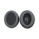 Csere fülpárnák Sennheiser Momentum 3.0 fejhallgatóhoz, Memóriahab + PU bőr, Fekete, 1 pár