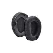 Csere fülpárnák Sennheiser HDR175, RS175 fejhallgatóhoz, Memóriahab + PU bőr, Fekete, 1 pár
