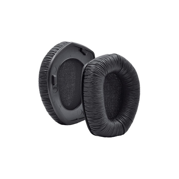 Csere fülpárnák Sennheiser HDR175, RS175 fejhallgatóhoz, Memóriahab + PU bőr, Fekete, 1 pár