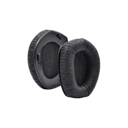 Csere fülpárnák Sennheiser HDR175, RS175 fejhallgatóhoz, Memóriahab + PU bőr, Fekete, 1 pár