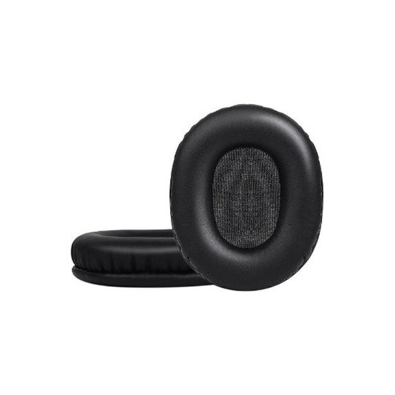 Csere fülpárnák Audio-Technica ATH-M50X fejhallgatóhoz, PU bőr, Fekete, 1 pár
