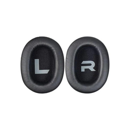 Csere fülpárnák AKG K361, K371 fejhallgatóhoz, Memóriahab + PU bőr, Fekete, 1 pár