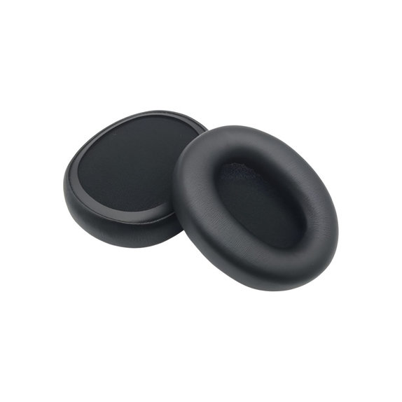 Csere fülpárnák Skullcandy Crusher ANC 2 fejhallgatóhoz, Memóriahab + PU bőr, Fekete, 1 pár