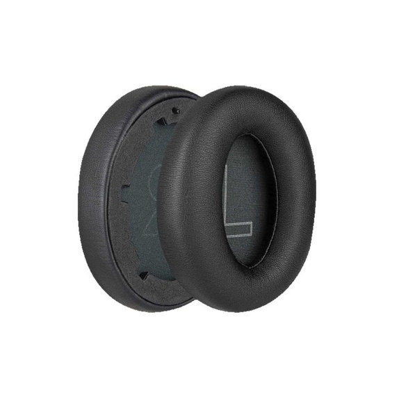 Csere fülpárnák Anker Soundcore Life Q20 fejhallgatóhoz, Memóriahab + PU bőr, Fekete, 1 pár