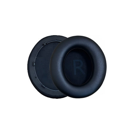 Csere fülpárnák Anker Soundcore Life Q45 fejhallgatóhoz, Memóriahab + PU bőr, Fekete, 1 pár