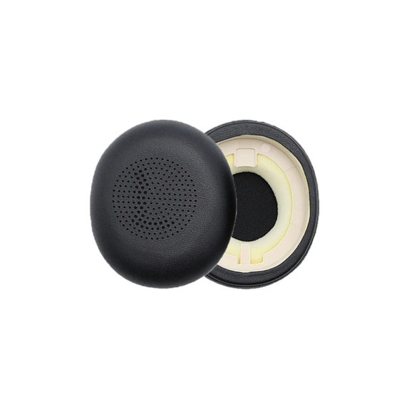 Csere fülpárnák Jabra Evolve2 65UC, Elite 45H fejhallgatóhoz, Memóriahab + PU bőr, Fekete, 1 pár