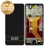 Honor Magic7 Lite - LCD Kijelző + Érintőüveg + Keret (Jade Cyan) - 0235AMMN Genuine Service Pack