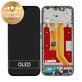 Honor 400 Lite - LCD Kijelző + Érintőüveg + Keret (Velvet Black) - 0235ANTF Genuine Service Pack