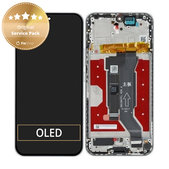 Honor 400 - LCD Kijelző + Érintőüveg + Keret (Meteor Silver) - 0235APNS Genuine Service Pack