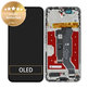 Honor 400 - LCD Kijelző + Érintőüveg + Keret (Meteor Silver) - 0235APNS Genuine Service Pack