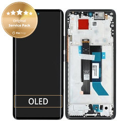Xiaomi Poco X7 24095PCADG - LCD Kijelző + Érintőüveg + Keret (Black) - 5600010O16P00 Genuine Service Pack