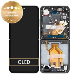 Xiaomi Mix Flip 2405CPX3DC - LCD Kijelző + Érintőüveg + Keret (Black) - 560002000N800 Genuine Service Pack