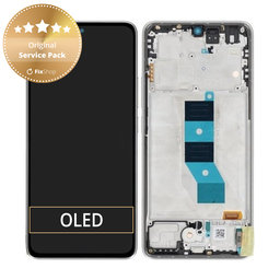 Xiaomi Poco M7 Pro 5G - LCD Kijelző + Érintőüveg + Keret (Silver) - 5600070O17P00 Genuine Service Pack