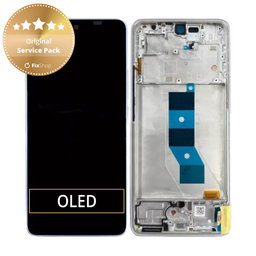 Xiaomi Poco M7 Pro 5G - LCD Kijelző + Érintőüveg + Keret (Purple) - 5600080O17P00 Genuine Service Pack