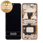 Motorola Razr 60 Ultra - LCD Kijelző + Érintőüveg + Keret (Mountain Trail) - 5D68C29812 Genuine Service Pack