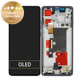 Motorola Edge 60 Pro - LCD Kijelző + Érintőüveg + Keret (Dazzling Blue) - 5D68C30046 Genuine Service Pack