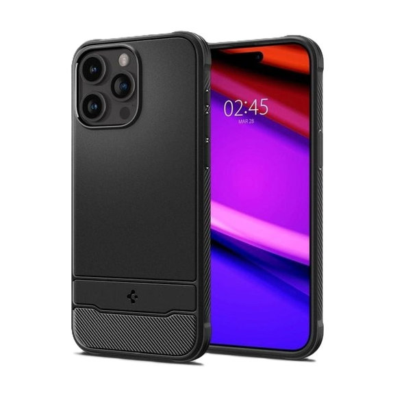 Spigen - Tok Rugged Armor MagSafe iPhone 15 Pro, Matte Black