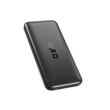 SBS - PowerBank 10000mAh, 10W, Infinity, LiFePO4, USB-C/USB-A, fekete