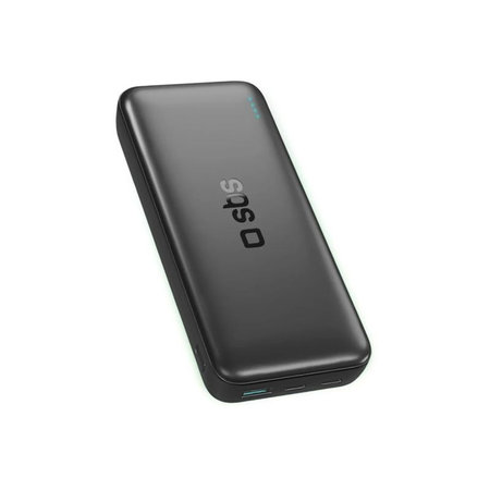 SBS - PowerBank 20000mAh, 10W, Infinity, LiFePO4, USB-C/USB-A, fekete