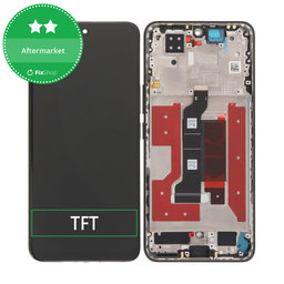 Honor 200 - LCD Kijelző + Érintőüveg + Keret (Black) TFT