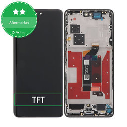 Honor 200 Pro - LCD Kijelző + Érintőüveg + Keret (Black) TFT