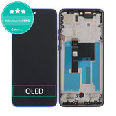 Motorola Edge 50 Neo - LCD Kijelző + Érintőüveg + Keret (Nautical Blue) OLED