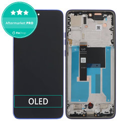 Motorola Edge 50 Neo - LCD Kijelző + Érintőüveg + Keret (Nautical Blue) OLED