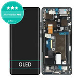 Motorola Edge 50 Ultra - LCD Kijelző + Érintőüveg + Keret (Forest Grey) OLED