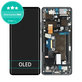 Motorola Edge 50 Ultra - LCD Kijelző + Érintőüveg + Keret (Forest Grey) OLED