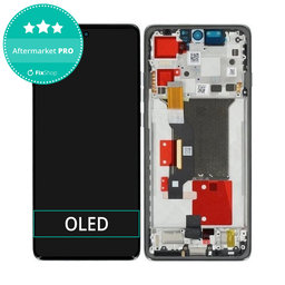 Motorola Edge 60 Pro - LCD Kijelző + Érintőüveg + Keret (Shadow) OLED