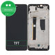 Motorola Moto G84 XT2347 - LCD Kijelző + Érintőüveg + Keret (Black) TFT