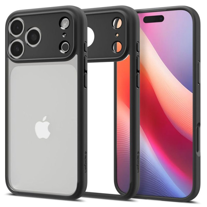 Spigen - Ultra Hybrid tok iPhone 17 Pro, Matte Black