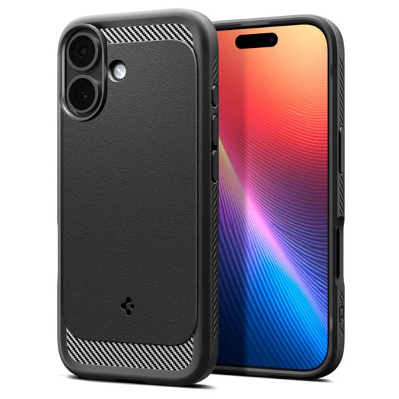 Spigen - Rugged Armor MagSafe tok iPhone 17, Matte Black
